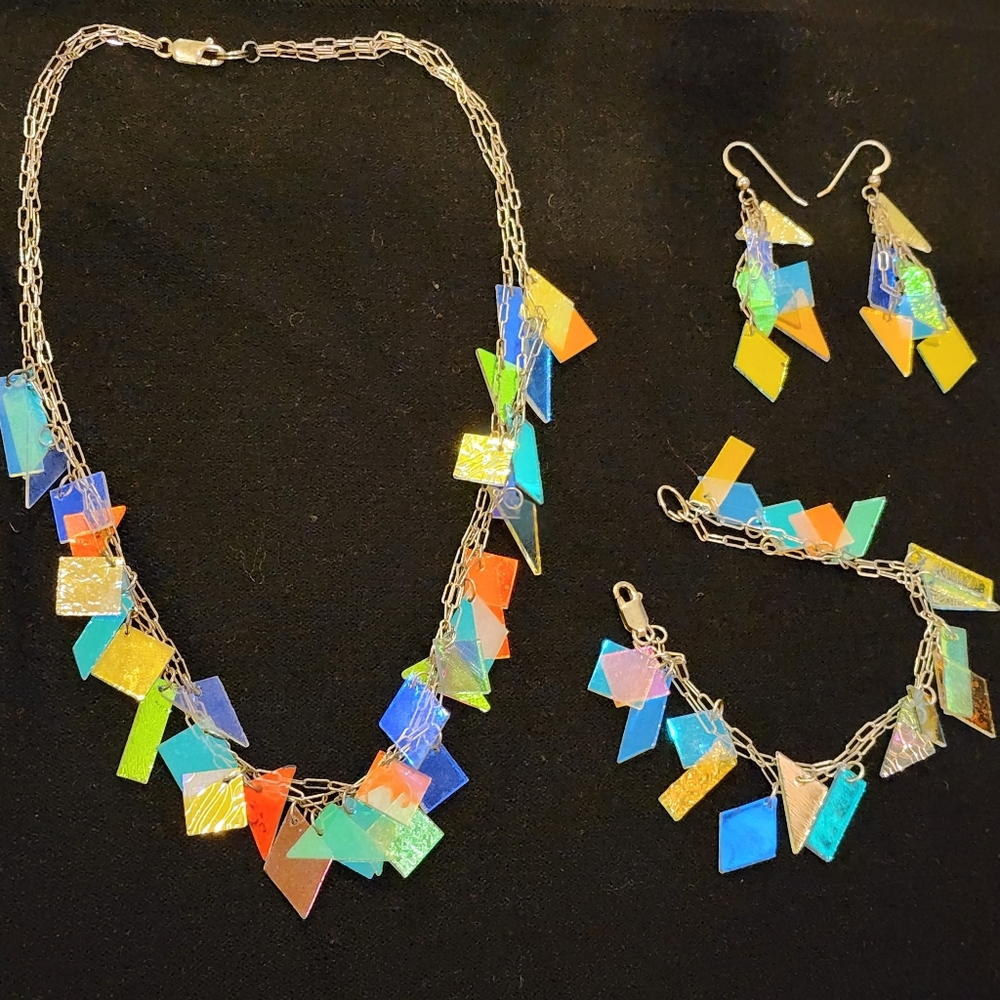 Kromastones™ "confetti" necklace, bracelet, earrings set